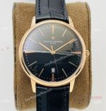 MK Factory V4 Vacheron Constantin Patrimony Replica Watch Rose Gold Black Dial 40mm